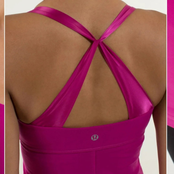 Lululemon Practice Daily Tank Raspberry - Size 6 - Picture 3 of 5